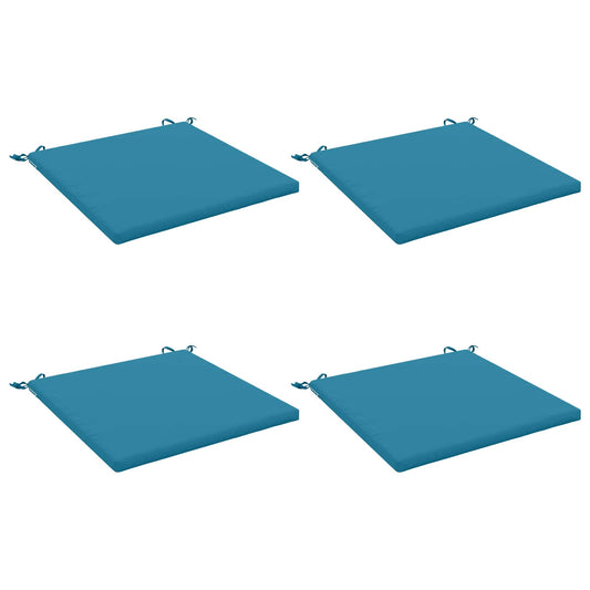 4-Piece Seat Cushions SOEST 4 pcs 100% Polyester Light Blue