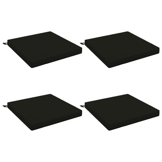 4-Piece Seat Cushions SOEST 4 pcs 100% Polyester Black