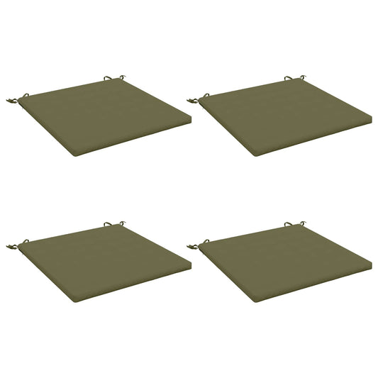 4-Piece Seat Cushions SOEST 4 pcs 100% Polyester Olive Green