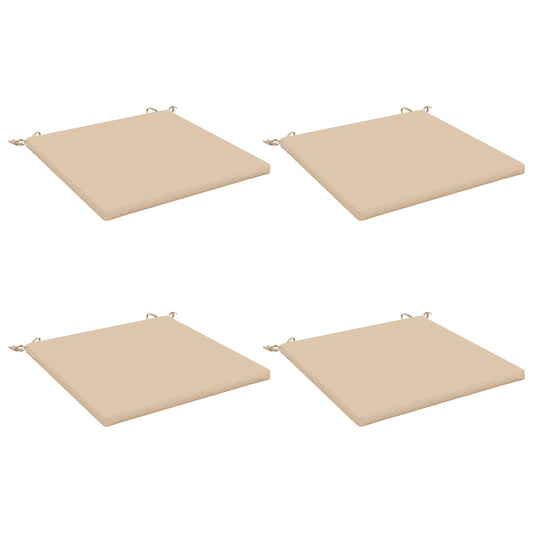 4-Piece Seat Cushions SOEST 4 pcs 100% Polyester Cream