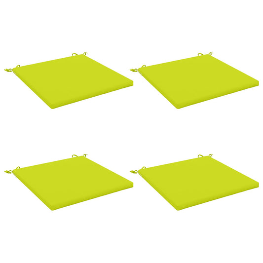 4-Piece Seat Cushions SOEST 4 pcs 100% Polyester Bright Green