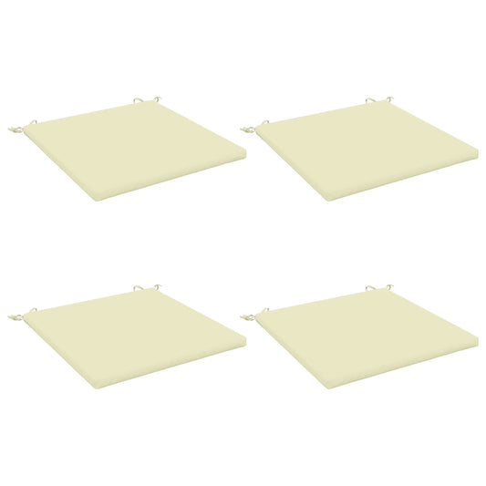 4-Piece Seat Cushions SOEST 4 pcs 100% Polyester Cream