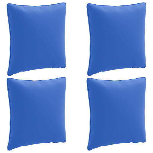 4-Piece Back Cushions PUTTEN 4 pcs 100% Polyester Royal Blue