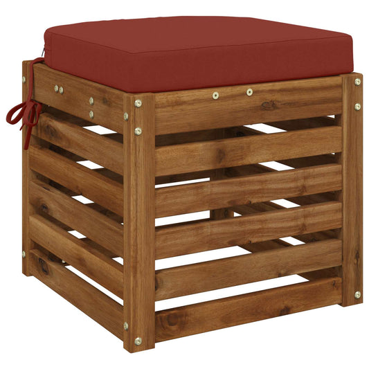 1-Piece Seat Cushion SOEST 100% Polyester Red 45 x 45 x 7 cm