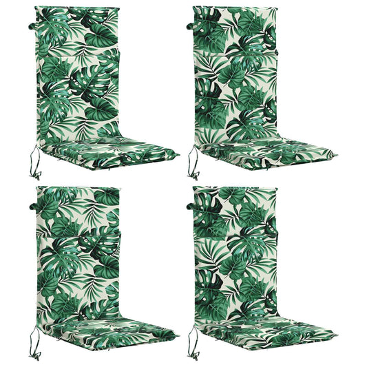 High Back Chair Cushion GEMERT 4 pcs 100% Polyester