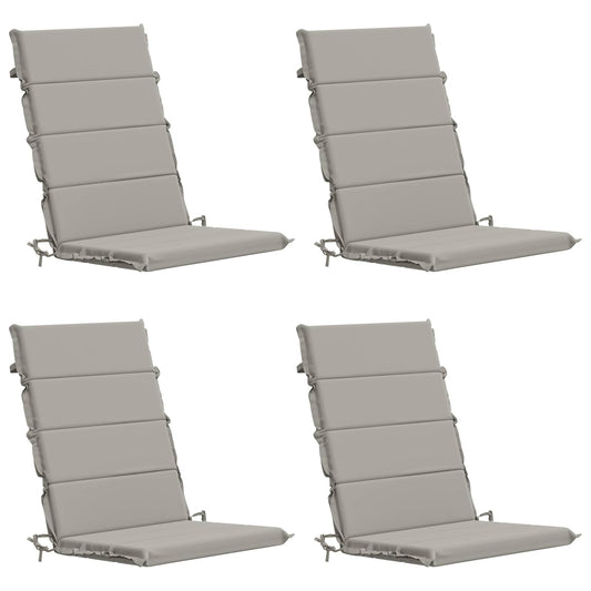 4-Piece High Back Bhair Cushions GEMERT 100% Polyester Grey