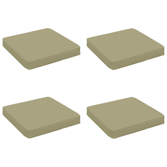 4-Piece Seat Cushions VUGHT 4 pcs 100% Polyester Light Green