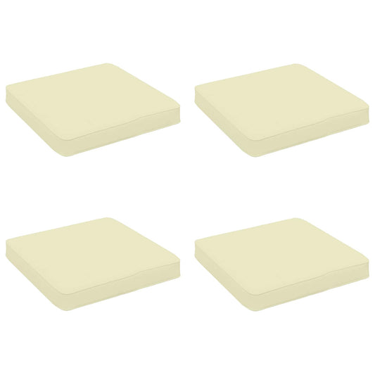 4-Piece Seat Cushions VUGHT 4 pcs 100% Polyester Cream