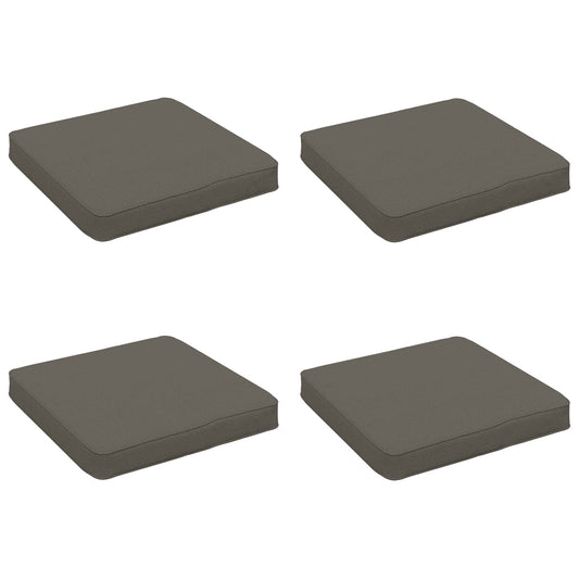 4-Piece Seat Cushions VUGHT 4 pcs 100% Polyester Grey