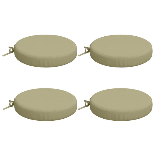 4-Piece Seat Cushions SOEST 4 pcs 100% Polyester Light Green