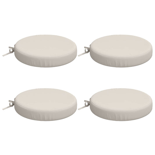 4-Piece Seat Cushions SOEST 4 pcs 100% Polyester White
