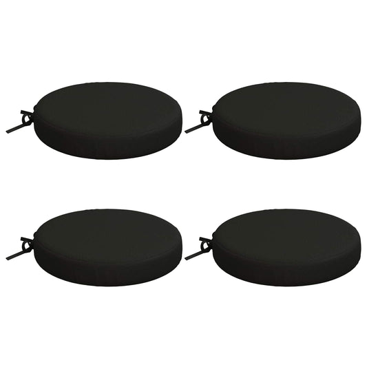 4-Piece Seat Cushions SOEST 4 pcs 100% Polyester Black