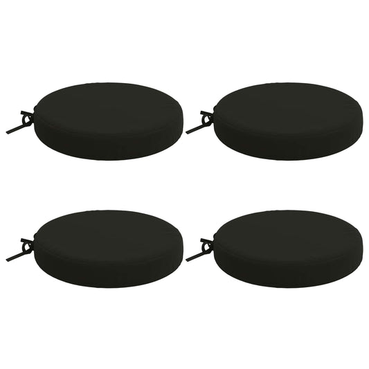 4-Piece Seat Cushions SOEST 4 pcs 100% Polyester Black