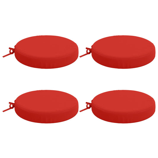 4-Piece Seat Cushions SOEST 4 pcs 100% Polyester Red