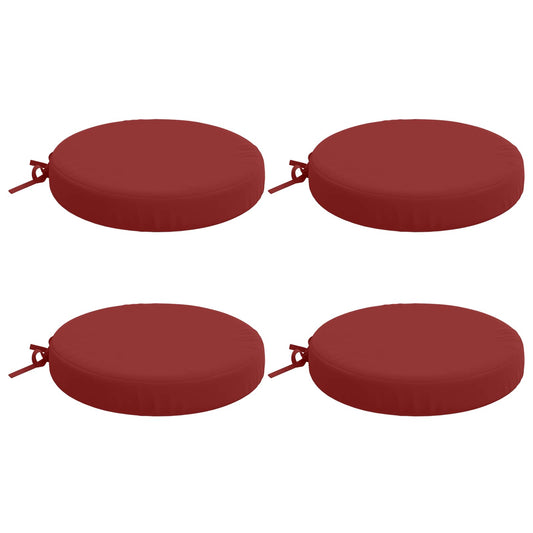 4-Piece Seat Cushions SOEST 4 pcs 100% Polyester Wine Red