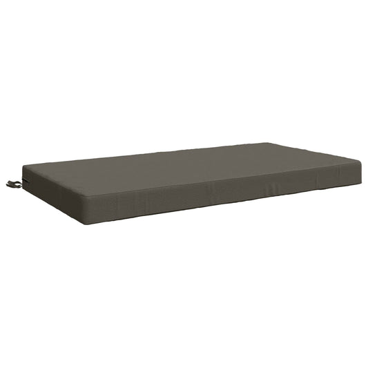 Seat Cushion SOEST 100% Polyester Grey 120 x 60 x 10 cm
