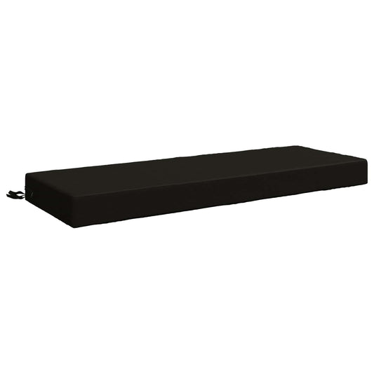 Back Cushion SOEST 100% Polyester Black 120 x 40 x 10 cm