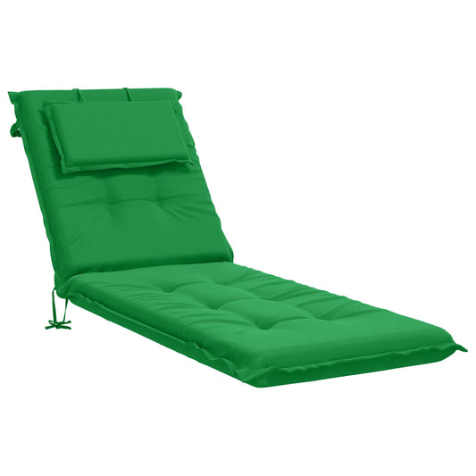 Sunlounger Cushion GEMERT 100% Polyester Green 190 x 60 x 9 cm