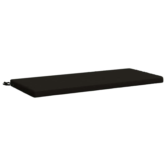 Bench Cushion SOEST 100% Polyester Black 110 x 50 x 5 cm
