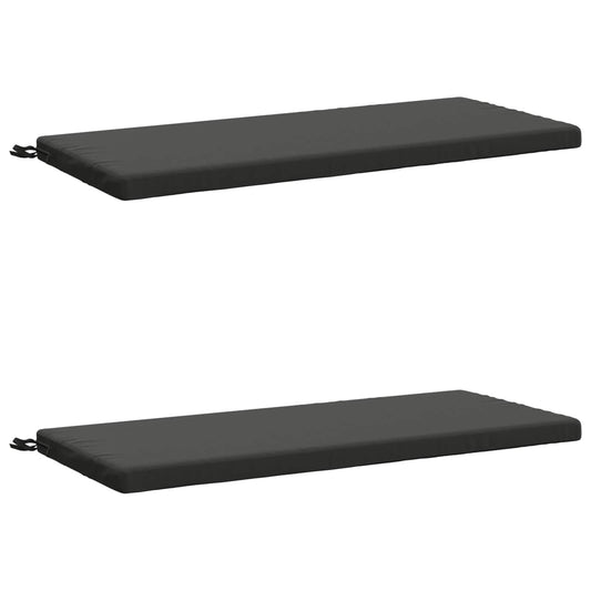 2-Piece Bench Cushions SOEST 2 pcs 100% Polyester Anthracite