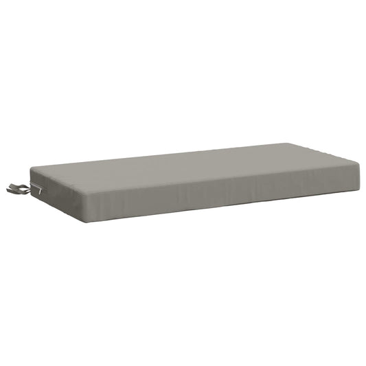 Bench Cushion SOEST 100% Polyester Grey 60 x 40 x 8 cm