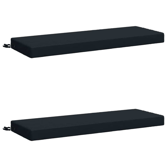 2-Piece Bench Cushions SOEST 2 pcs 100% Polyester Dark Blue