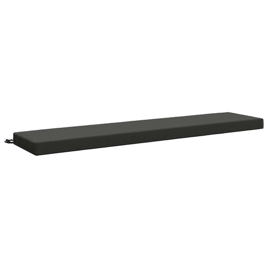 Bench Cushion SOEST 100% Polyester Anthracite 170 x 40 x 8 cm