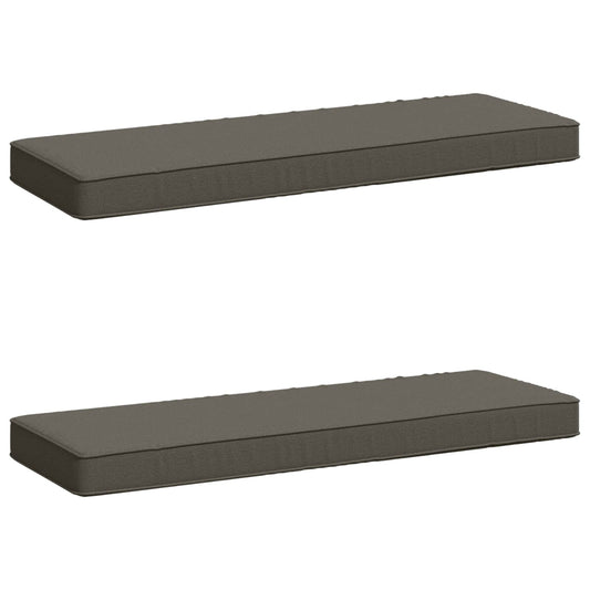 2-Piece Bench Cushions VUGHT 2 pcs 100% Polyester Grey