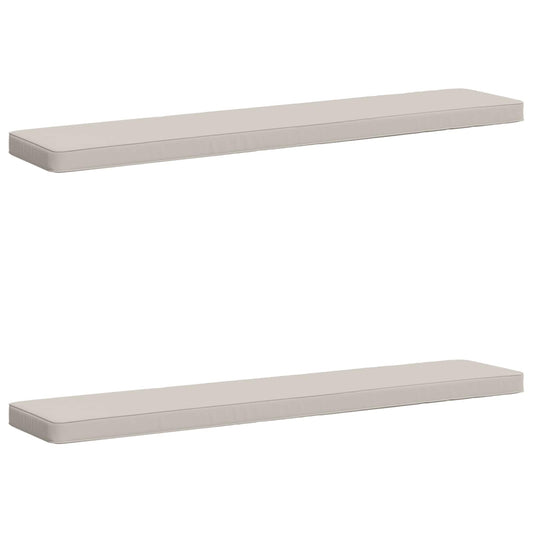 2-Piece Bench Cushions VUGHT 2 pcs 100% Polyester White
