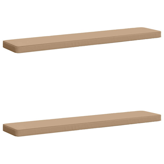 2-Piece Bench Cushions VUGHT 2 pcs 100% Polyester Sand