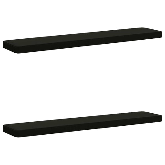 2-Piece Bench Cushions VUGHT 2 pcs 100% Polyester Black