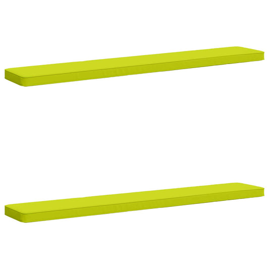 2-Piece Bench Cushions VUGHT 2 pcs 100% Polyester Bright Green