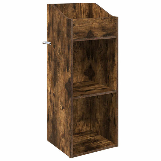 Record Cabinet Smoked Oak 36 x 36 x 95.5 cm Engineered Wood