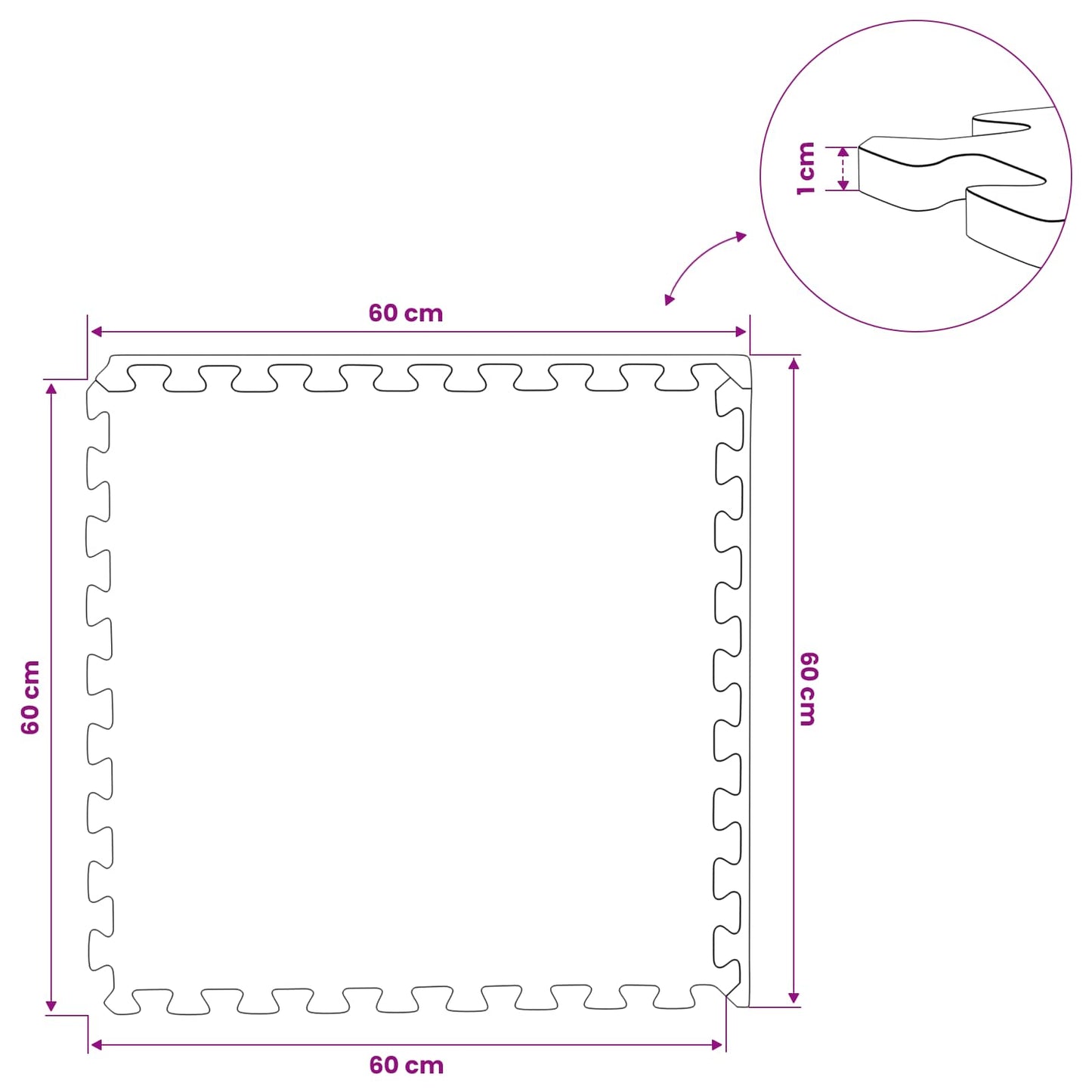 Floor Mats 24 pcs Grey 8.64 m² EVA Foam
