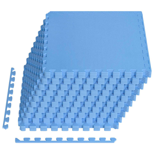 Floor Mats 40 pcs Blue 14.4 m² EVA Foam