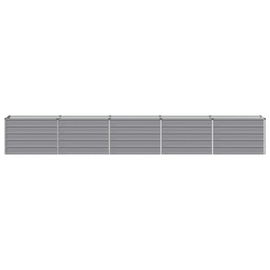 Raised Garden Bed Grey 400 x 40 x 55 cm cold-rolled steel