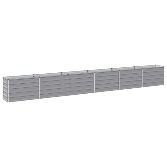 Raised Garden Bed Grey 480 x 40 x 55 cm cold-rolled steel