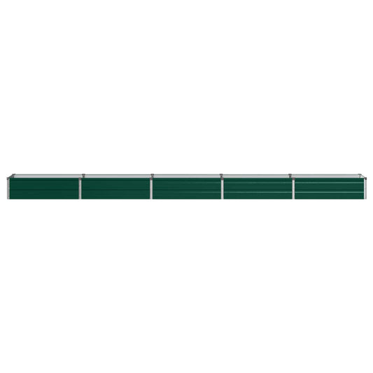 Raised Garden Bed Green 400 x 40 x 24 cm cold-rolled steeel