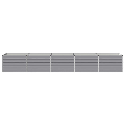 Raised Garden Bed Grey 400 x 80 x 55 cm cold-rolled steel