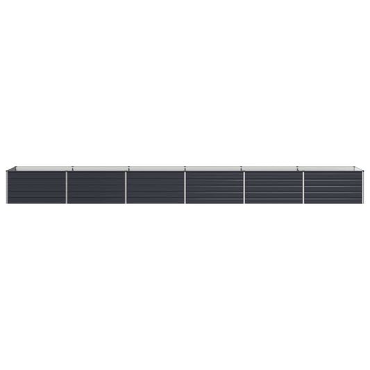 Raised Garden Bed Anthracite 600 x 80 x 55 cm cold-rolled steel