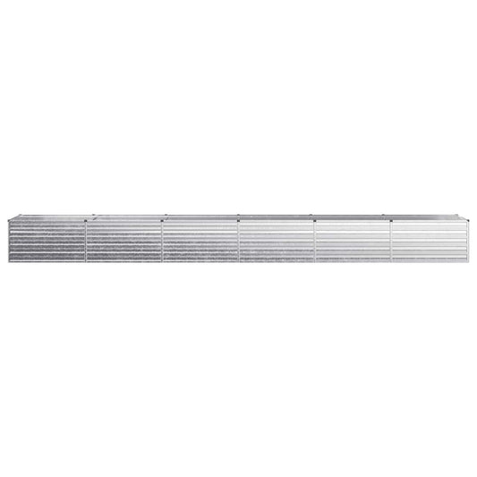 Raised Garden Bed Silver 600 x 80 x 55 cm galvanized
