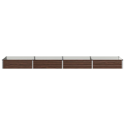 Raised Garden Bed Black 320 x 80 x 24 cm cold-rolled steel