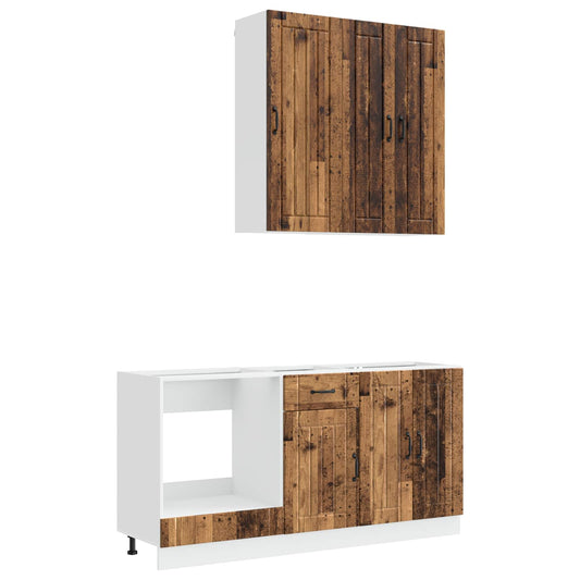 Kitchen Unit LUCCA 5 pcs Old Wood Engineered Wood