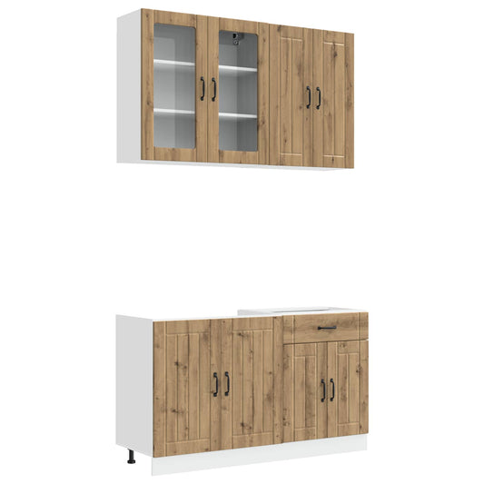 Kitchen Unit LUCCA 4 pcs Artisan Oak Engineered Wood