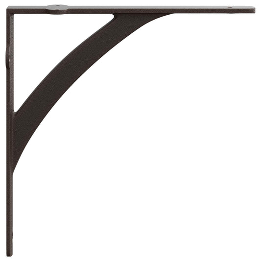 Wall Shelf Brackets 12 pcs Antique Brown 14.5 x 14.5 x 3.5 cm