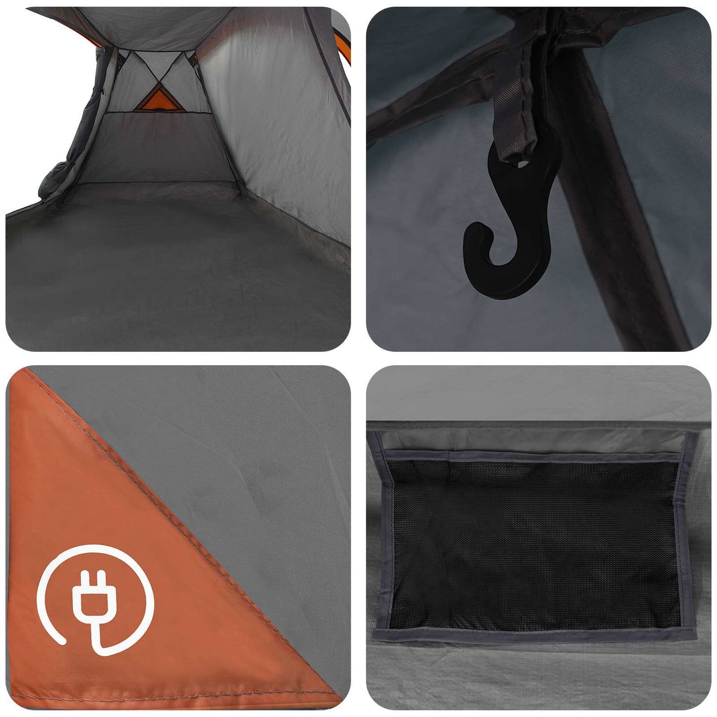 Trekking Tent with Rainfly Water-Resistant 3-Person