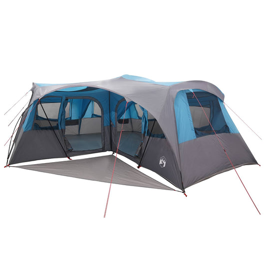 Family Tent with Rainfly Water-resistant 6-Person Blue