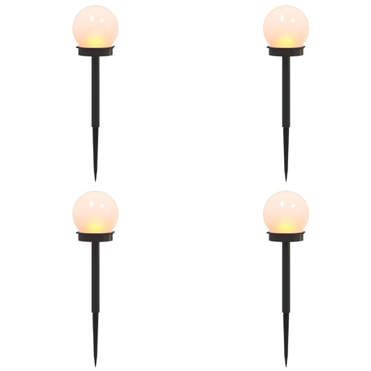Outdoor Solar Lights with Ground Spike 4 pcs Warm White 38.5 cm