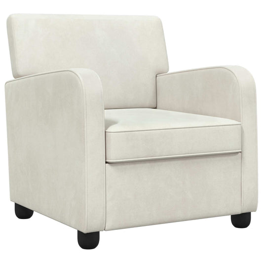 Armchair Cream Velvet