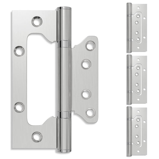 Hinge 4 pcs 125 x 78 x 13 mm Silver Steel